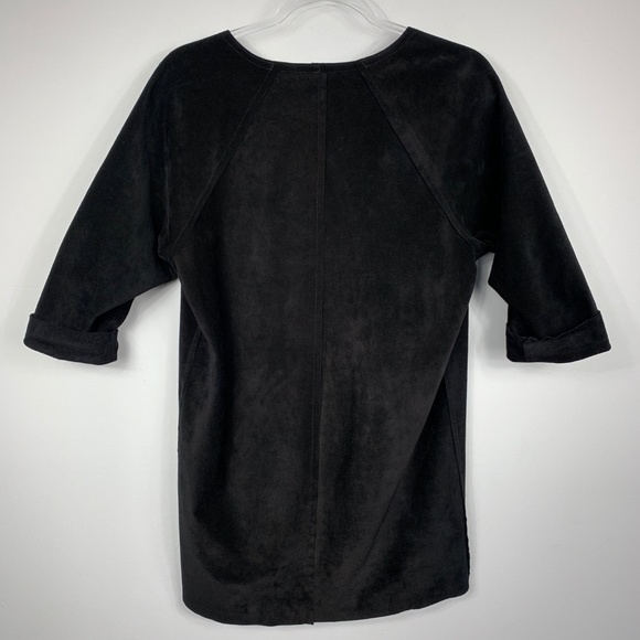 Isabel Marant Black Suede Lace-Up Faone Tunic - Picture 3 of 8